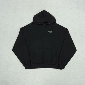 Grailz Black Graphic Lettering Hoodie